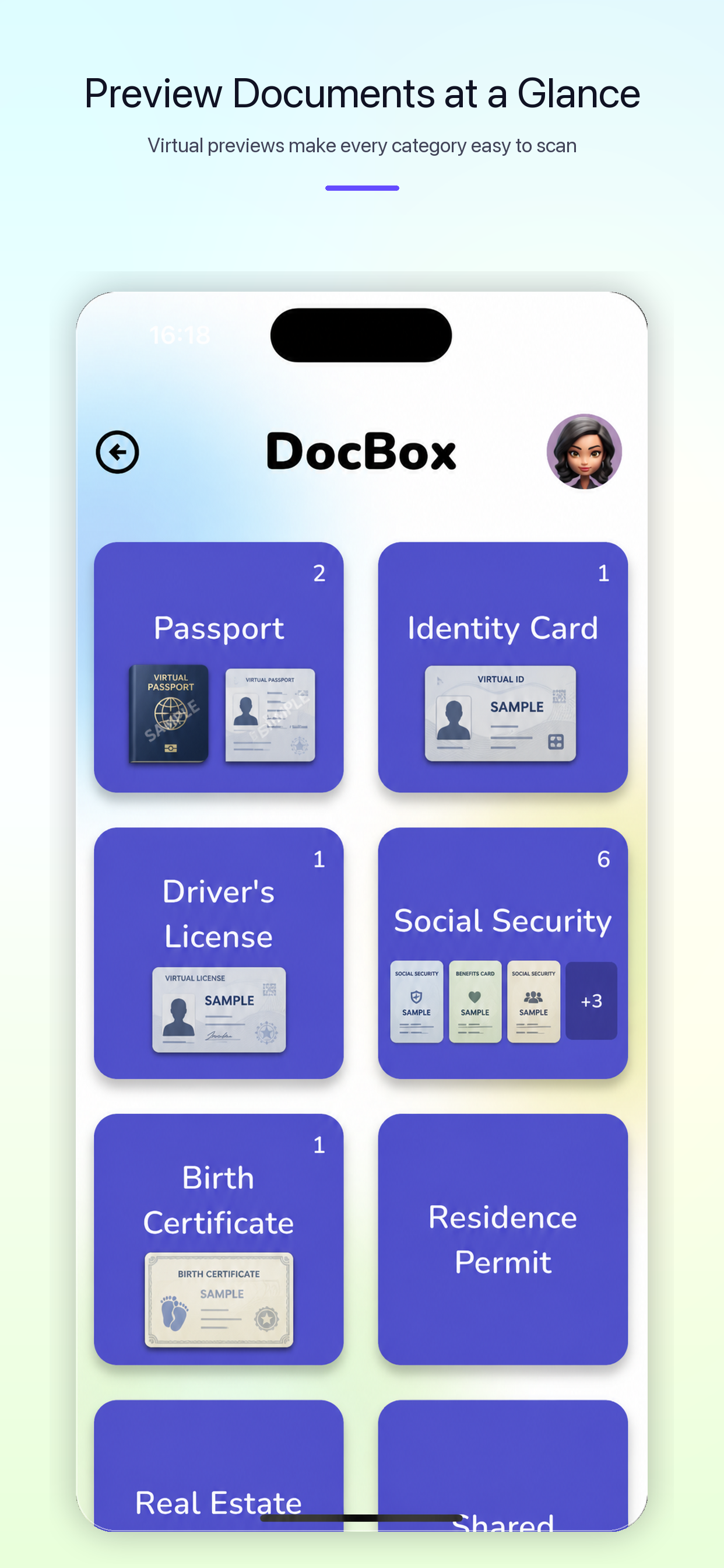 DocBox document preview screen