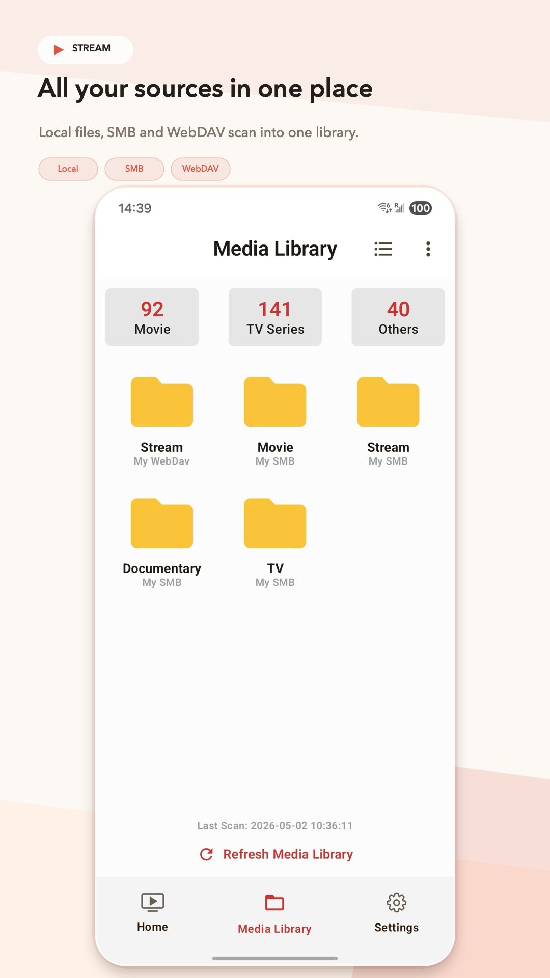 Stream app interface screenshot 3